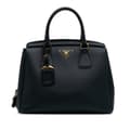 Miniatyrbild 1 av 10: Pre-owned Prada Saffiano Lux Parabole Tote Blue