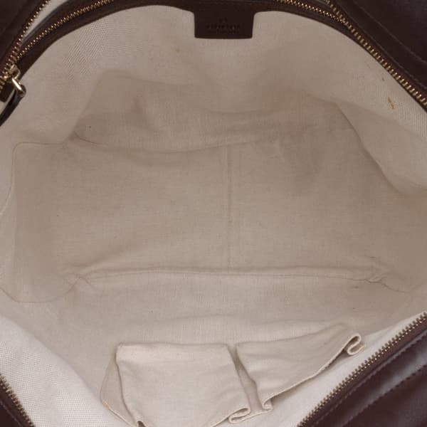 Pre-owned Gucci Guccissima Bree Tote Brown