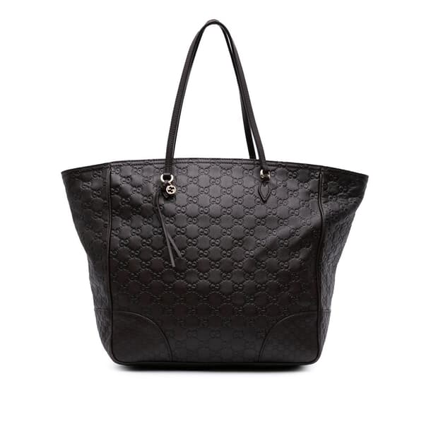 Pre-owned Gucci Guccissima Bree Tote Brown