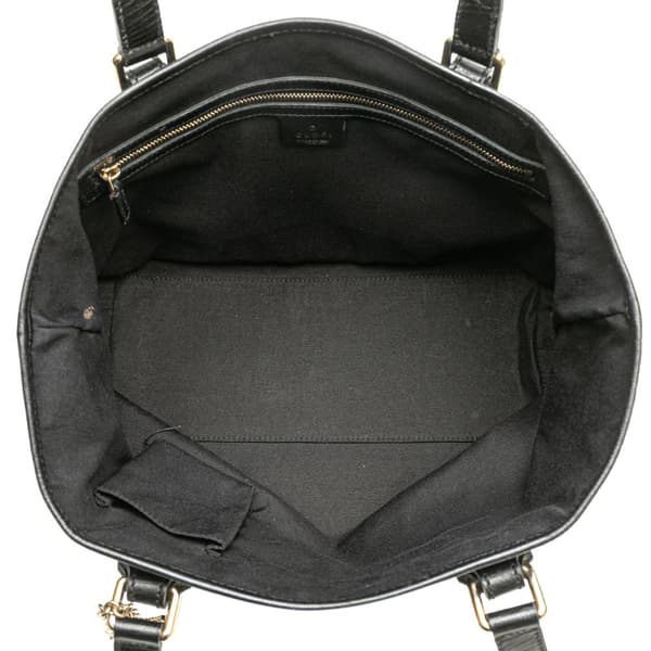 Pre-owned Gucci GG Canvas Jolicoeur Tote Black