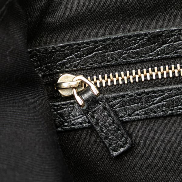 Pre-owned Gucci GG Canvas Jolicoeur Tote Black