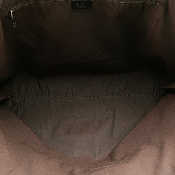 Pre-owned Gucci XL Metallic GG Canvas Shopper Tote Gray