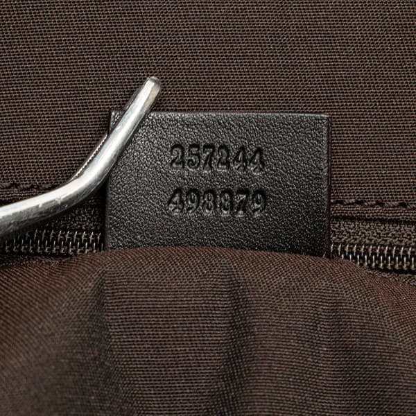 Pre-owned Gucci XL Metallic GG Canvas Shopper Tote Gray