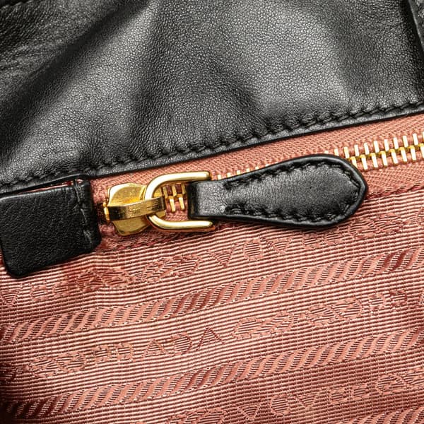 Pre-owned Prada Tessuto Fiocco Bow Tote Black