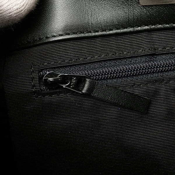 Pre-owned Burberry Calfskin and Suede Tote Black