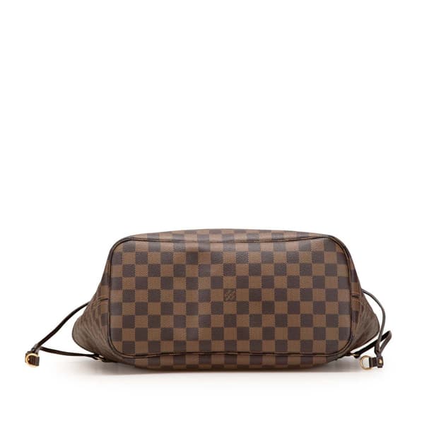 Pre-owned Louis Vuitton Damier Ebene Neverfull MM Brown