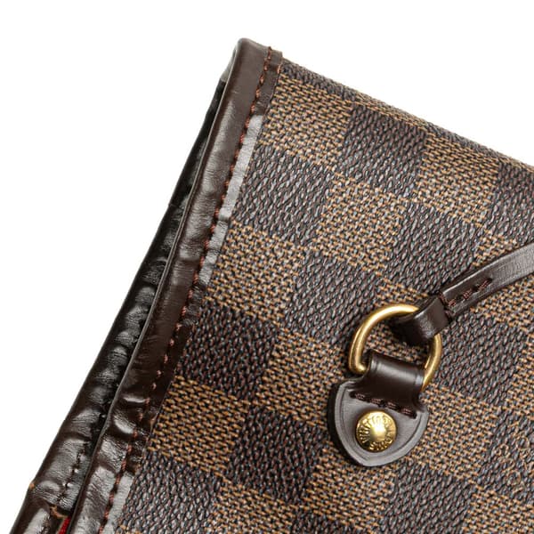 Pre-owned Louis Vuitton Damier Ebene Neverfull MM Brown