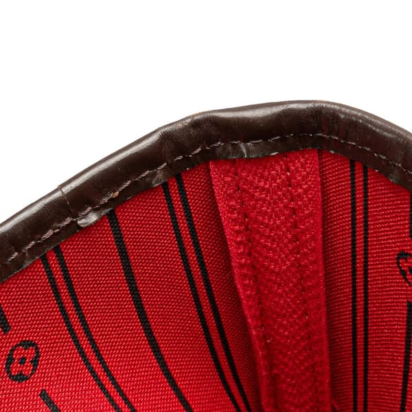 Pre-owned Louis Vuitton Damier Ebene Neverfull MM Brown