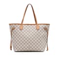 Miniatyrbilde 1 av 10: Pre-owned Louis Vuitton Damier Azur Neverfull MM White