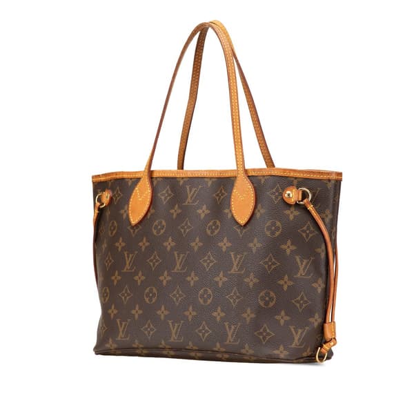 Pre-owned Louis Vuitton Monogram Neverfull PM Brown