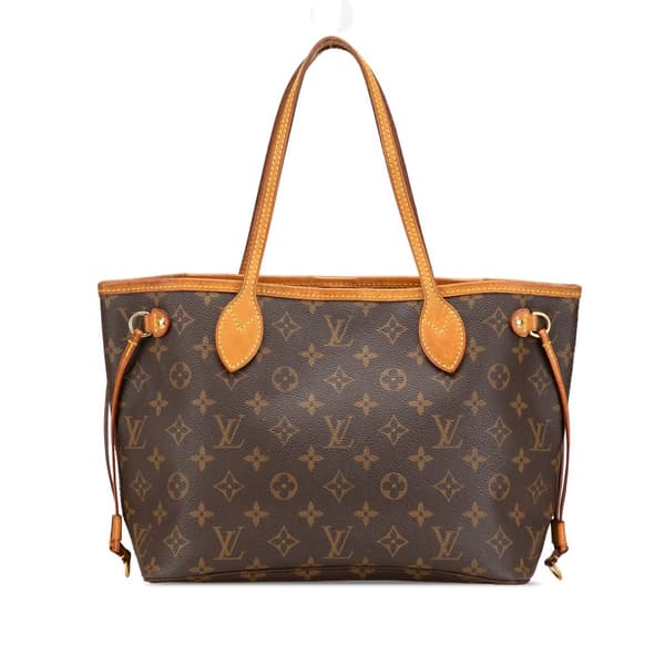 Pre-owned Louis Vuitton Monogram Neverfull PM Brown