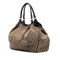 Miniatyrbillede 2 af 7: Pre-owned Gucci Large GG Canvas Sukey Tote Brown
