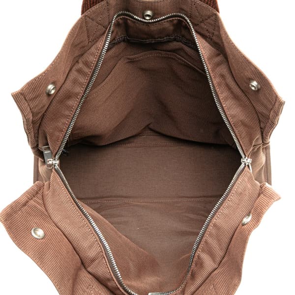 Pre-owned Hermès Canvas Herline MM Brown