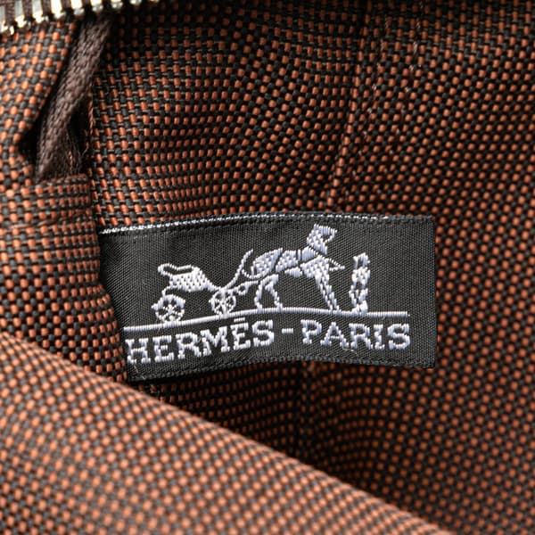 Pre-owned Hermès Canvas Herline MM Brown