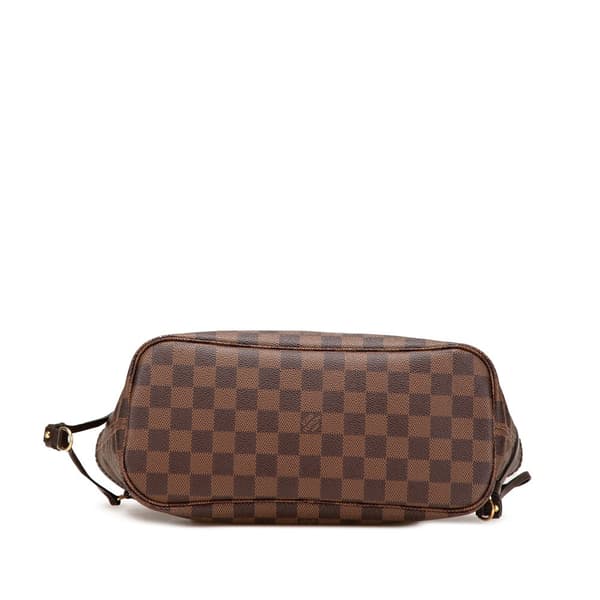 Pre-owned Louis Vuitton Damier Ebene Neverfull PM Brown
