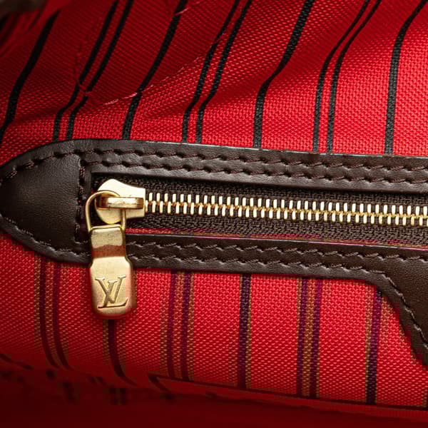 Pre-owned Louis Vuitton Damier Ebene Neverfull PM Brown