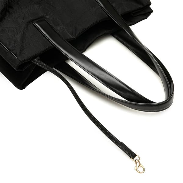 Pre-owned Chanel New Travel Line Nylon Tote Black