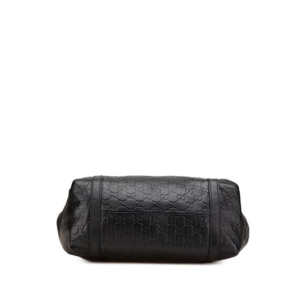 Pre-owned Gucci Guccissima New Ladies Tote Black