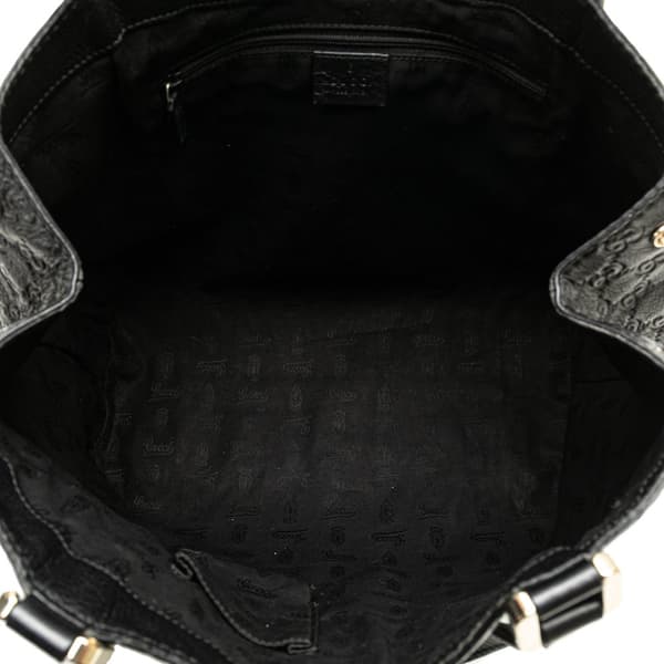 Pre-owned Gucci Guccissima New Ladies Tote Black