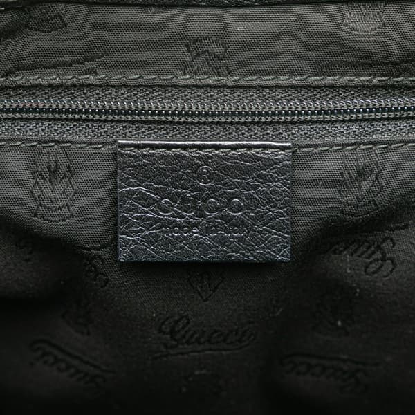Pre-owned Gucci Guccissima New Ladies Tote Black