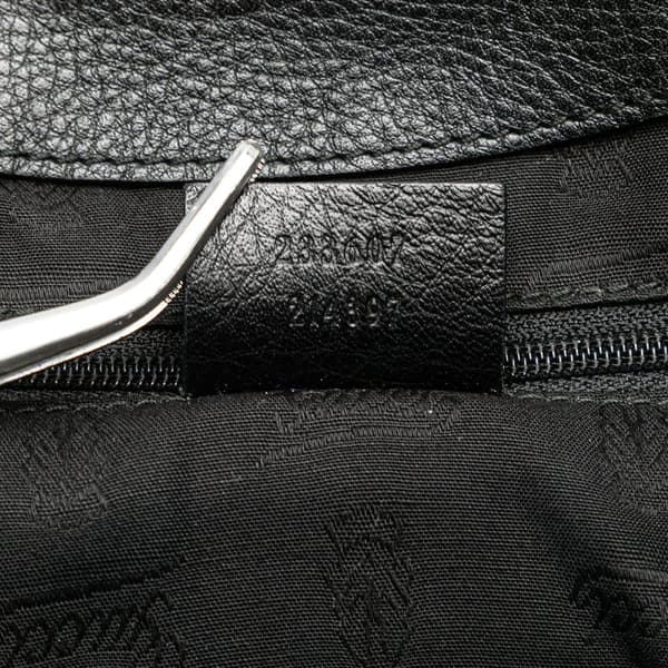 Pre-owned Gucci Guccissima New Ladies Tote Black