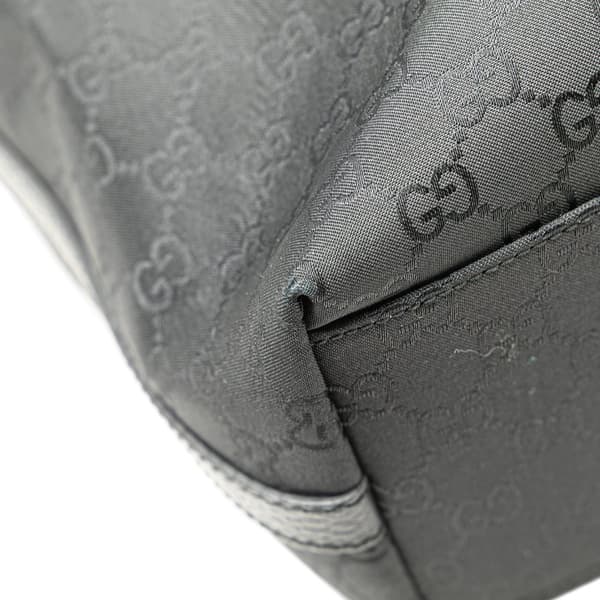 Pre-owned Gucci GG Nylon Gifford Tote Black