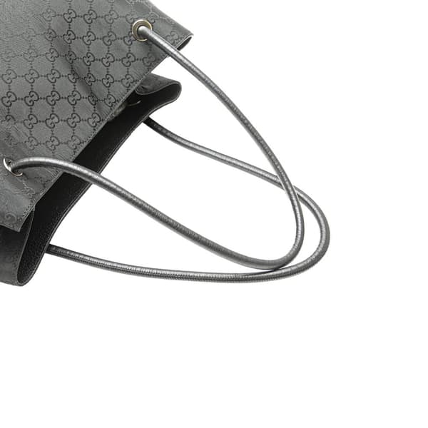 Pre-owned Gucci GG Nylon Gifford Tote Black
