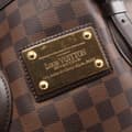 Miniatyrbilde 5 av 9: Pre-owned Louis Vuitton Damier Ebene Hampstead MM Brown