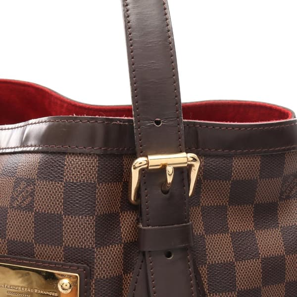 Pre-owned Louis Vuitton Damier Ebene Hampstead MM Brown