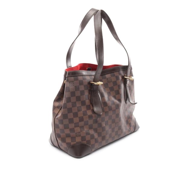 Pre-owned Louis Vuitton Damier Ebene Hampstead MM Brown