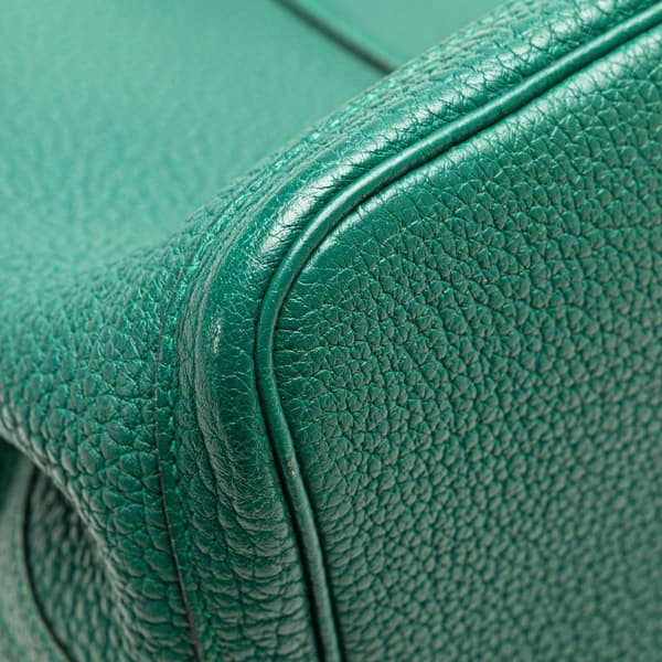 Pre-owned Hermès Negonda Garden Party 36 Green