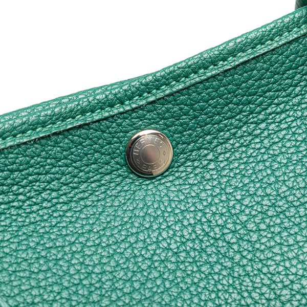 Pre-owned Hermès Negonda Garden Party 36 Green