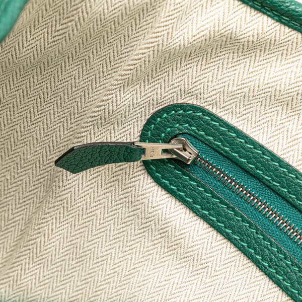 Pre-owned Hermès Negonda Garden Party 36 Green