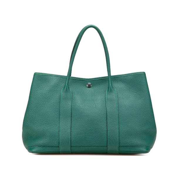 Pre-owned Hermès Negonda Garden Party 36 Green