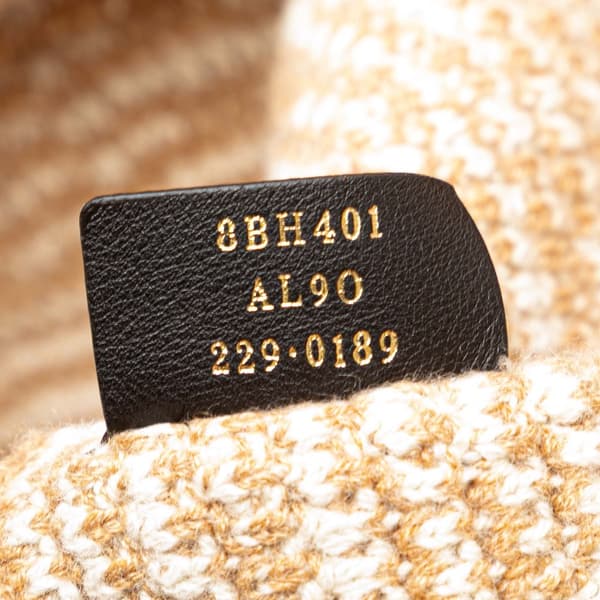 Pre-owned Fendi Large Zucca Cashmere Shopper Tote Brown