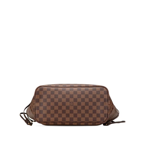 Pre-owned Louis Vuitton Damier Ebene Neverfull MM Brown