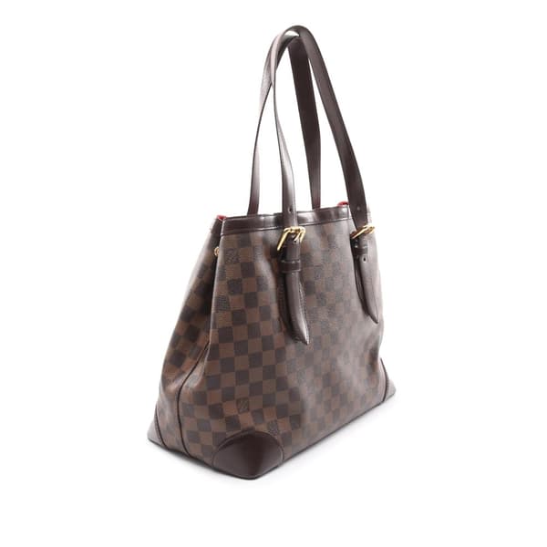 Pre-owned Louis Vuitton Damier Ebene Hampstead MM Brown