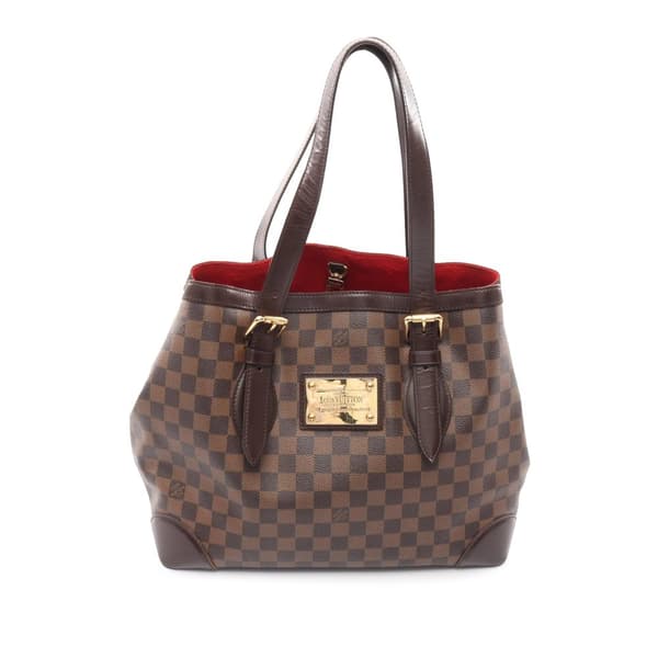 Pre-owned Louis Vuitton Damier Ebene Hampstead MM Brown