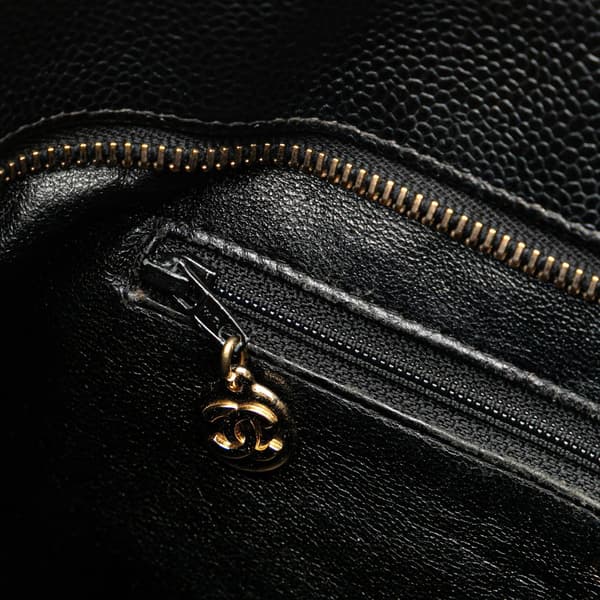 Pre-owned Chanel Caviar Medallion Tote Black