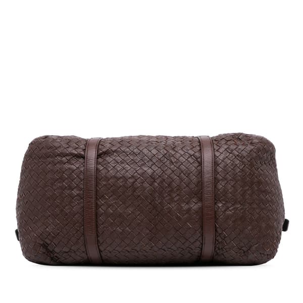 Pre-owned Bottega Veneta Nappa Intrecciato Tote Brown