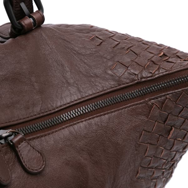 Pre-owned Bottega Veneta Nappa Intrecciato Tote Brown