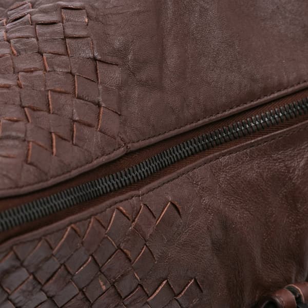 Pre-owned Bottega Veneta Nappa Intrecciato Tote Brown
