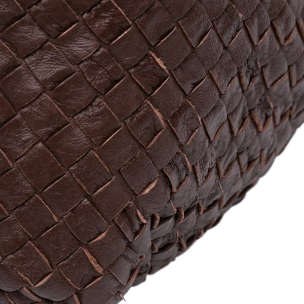 Pre-owned Bottega Veneta Nappa Intrecciato Tote Brown