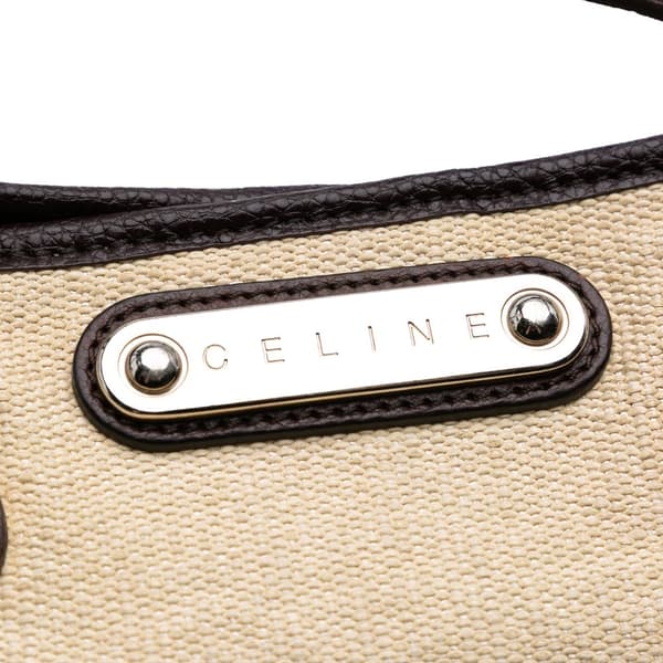 Pre-owned Celine Raffia Tote Brown