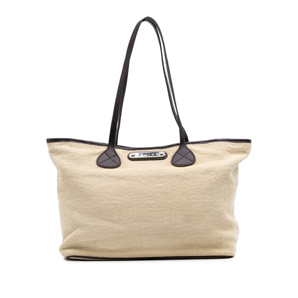Pre-owned Celine Raffia Tote Brown