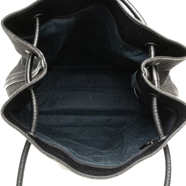 Pre-owned Gucci GG Denim Gifford Tote Black