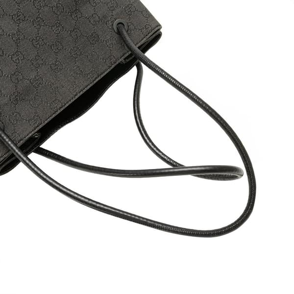 Pre-owned Gucci GG Denim Gifford Tote Black