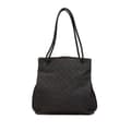 Miniatyrbillede 1 af 10: Pre-owned Gucci GG Denim Gifford Tote Black