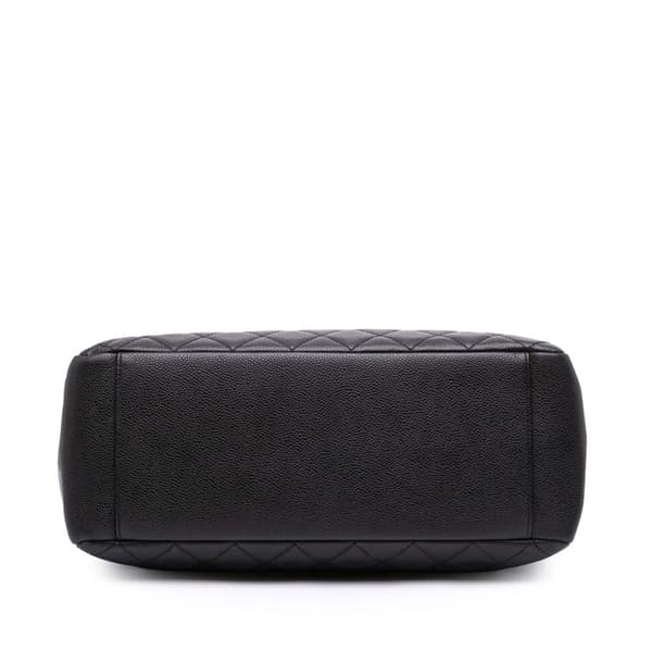 Pre-owned Chanel Caviar Grand Shopping Tote Black