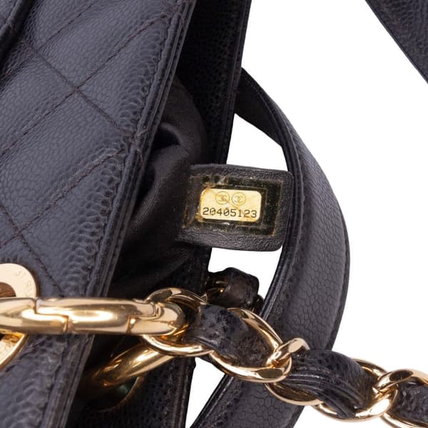 Pre-owned Chanel Caviar Grand Shopping Tote Black